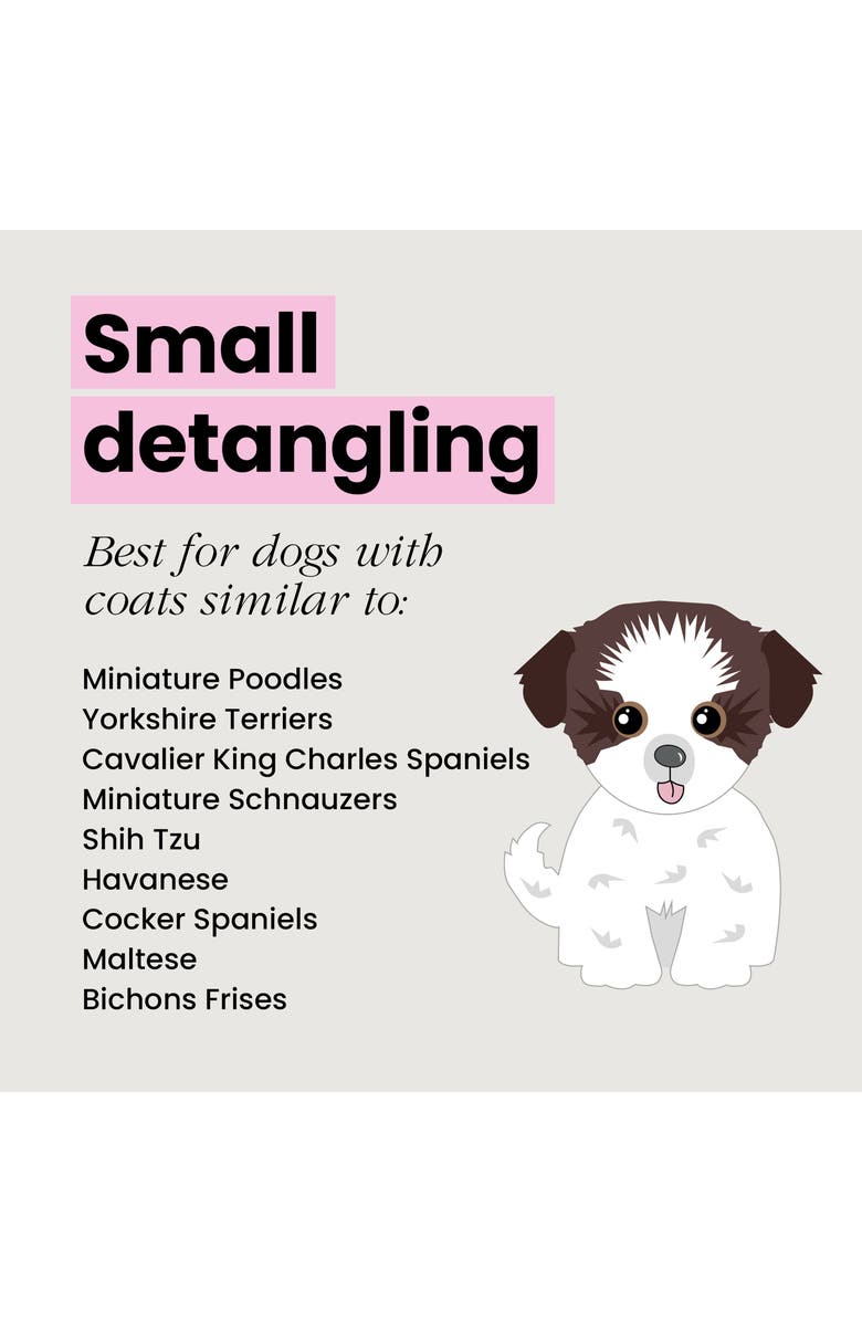 Tangle Teezer Small Detangling Dog Grooming Brush, Alternate, color,