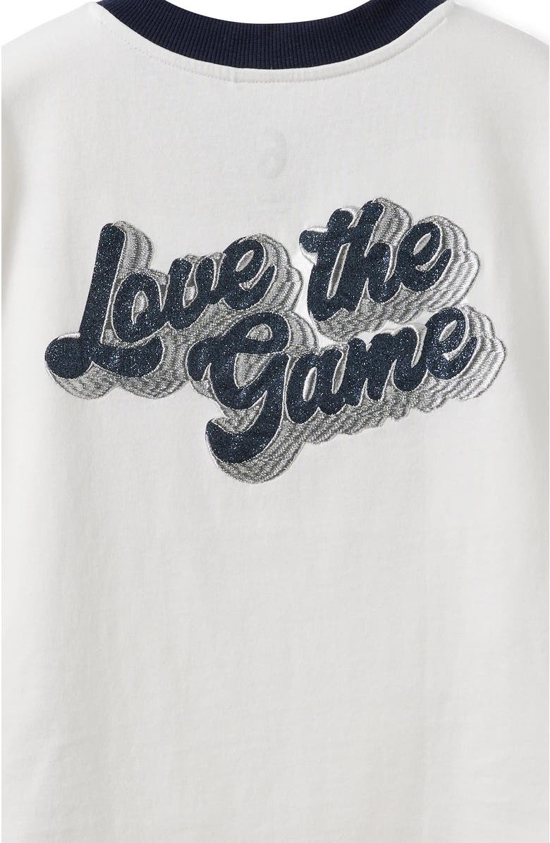 Cotton On Kids Kid's Livvy Lux Short Sleeve Tee, Alternate, color, Vanilla Love The Game