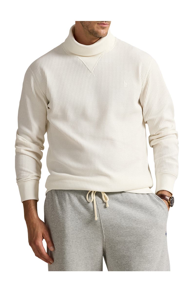Polo Ralph Lauren Big 
Tall Waffle-Knit Fleece Turtleneck, Main, color, Nevis