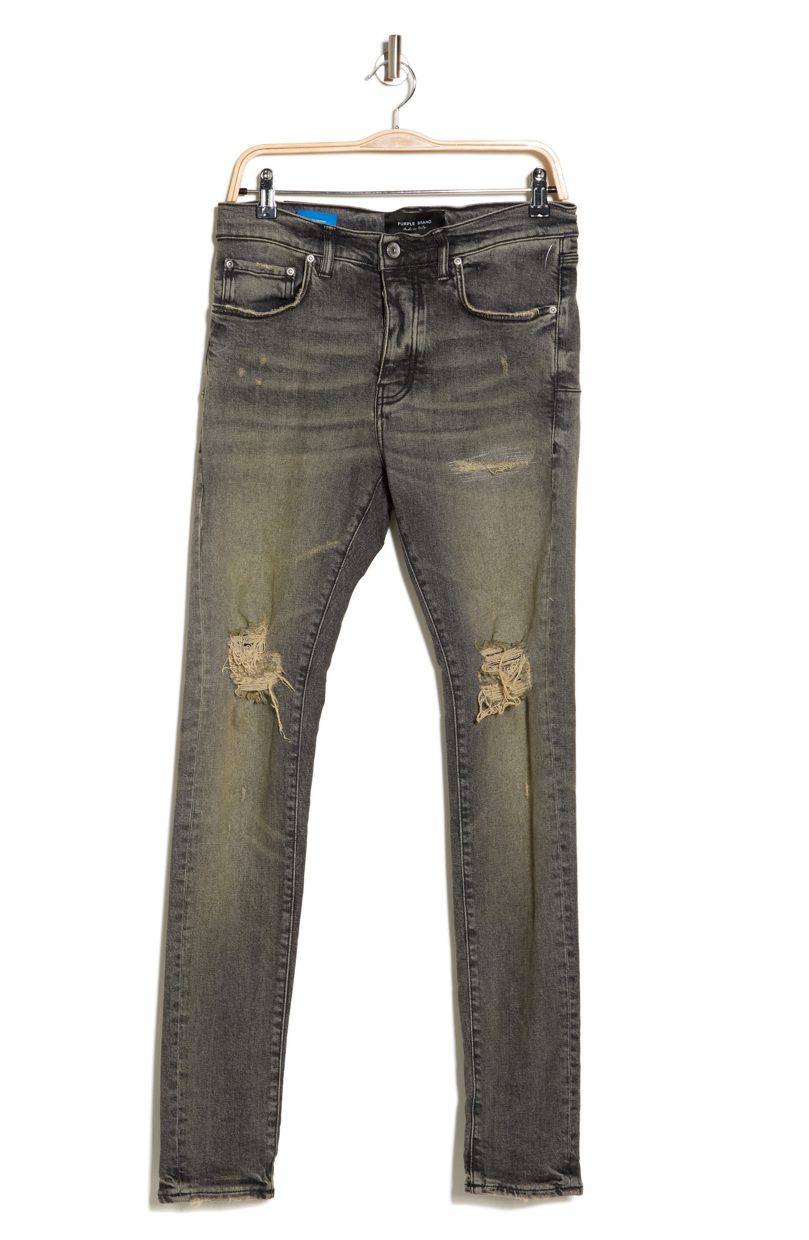 PURPLE BRAND Button Fly Low Rise Skinny Jeans (Men) | Nordstromrack