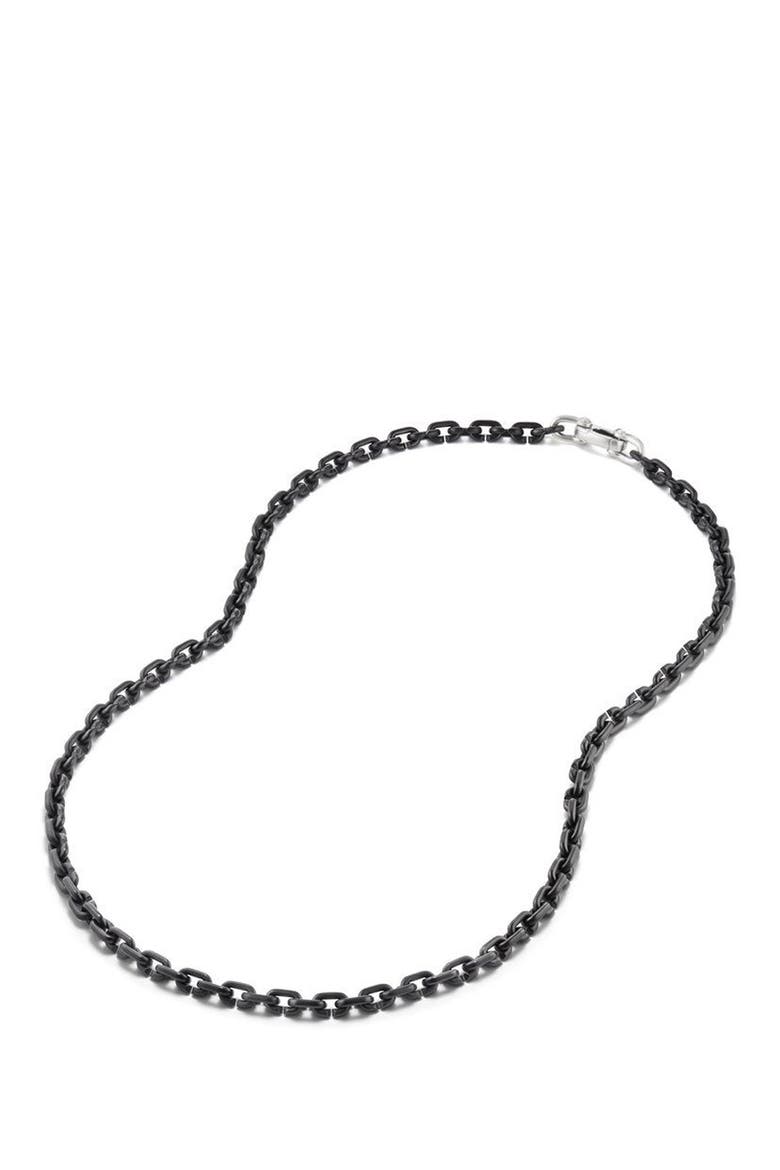 Narrow Chain Link Necklace, Alternate, color, TITANIUM