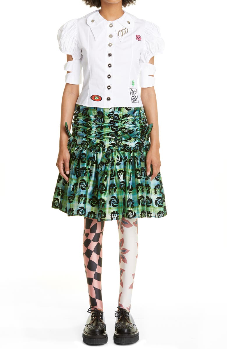 Chopova Lowena Rad Cotton Poplin Shirt, Main, color, 