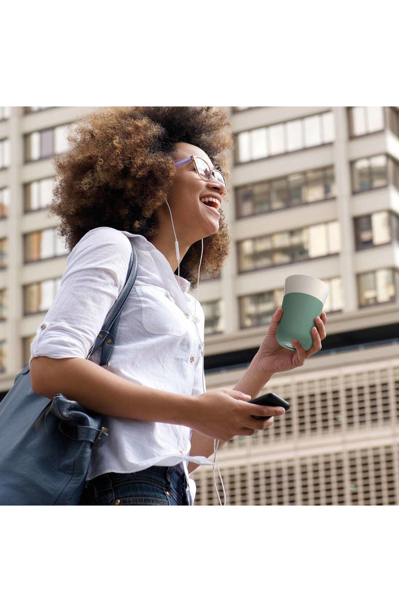 BergHOFF Leo Green Porcelain Travel Mug - Set of 2, Alternate, color, White/ Green