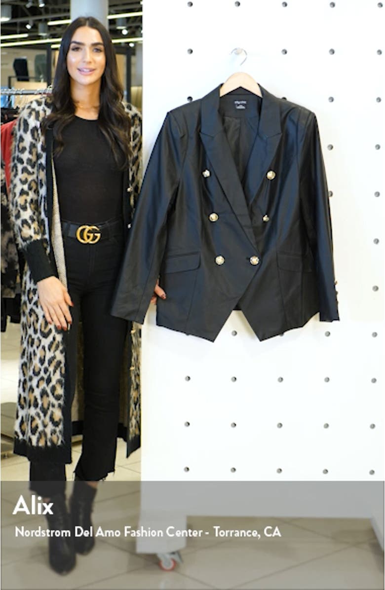 Royalty Faux Leather Jacket, sales video thumbnail