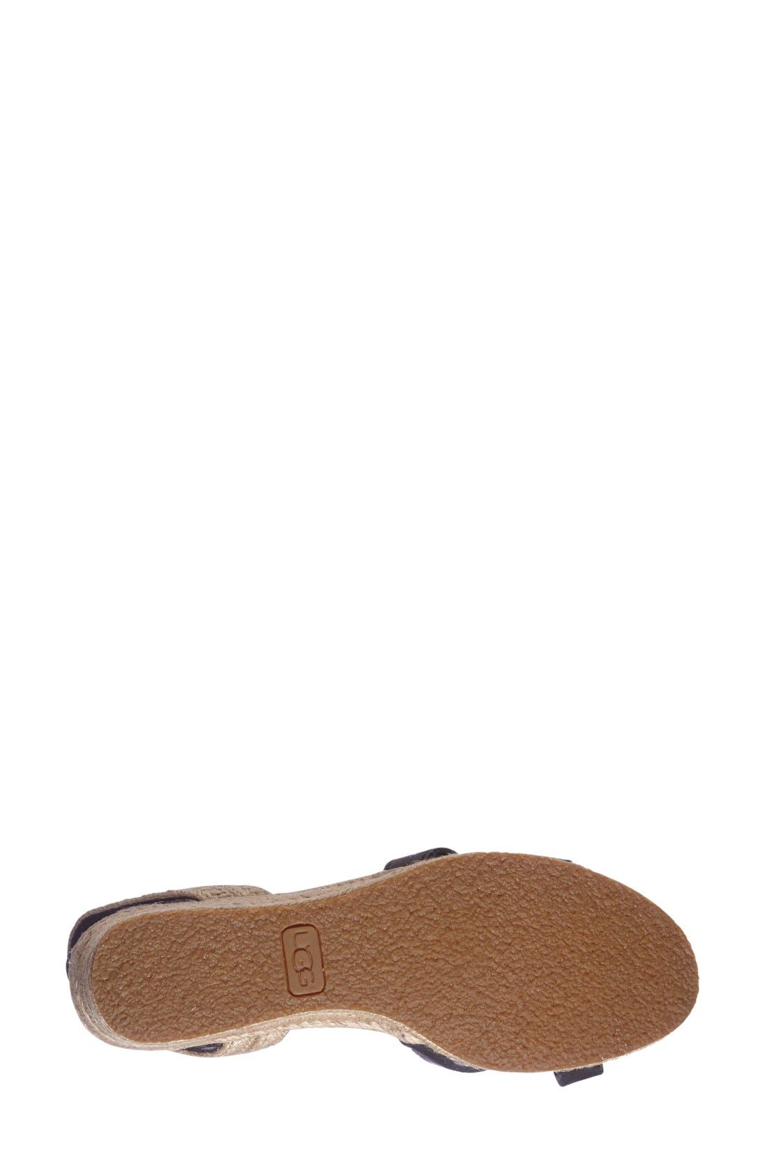 UGG<sup>®</sup> 'Maysie' Espadrille Sandal, Alternate, color, 