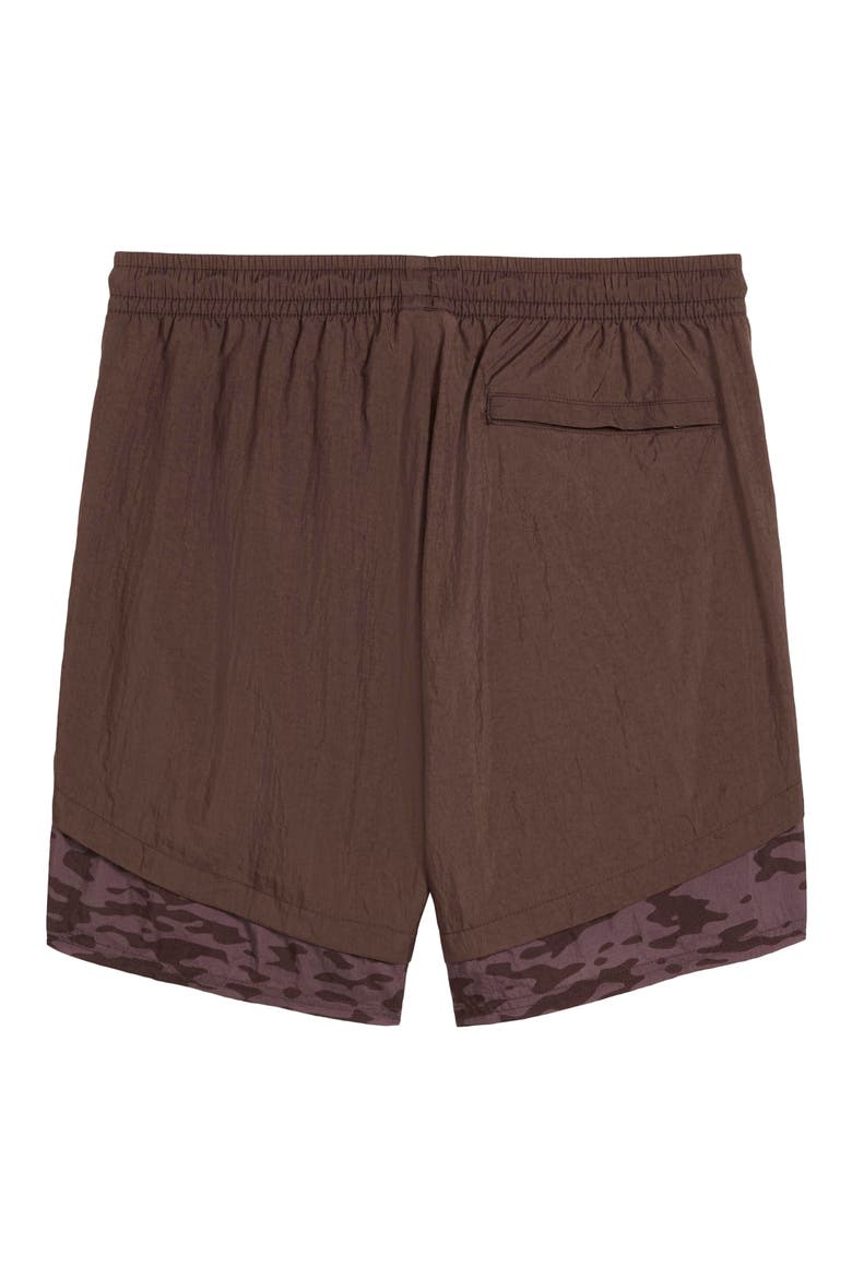 x Morocco x Salehe Bembury King Track Shorts (Nordstrom Exclusive), Alternate, color, CHOCOLATE BROWN