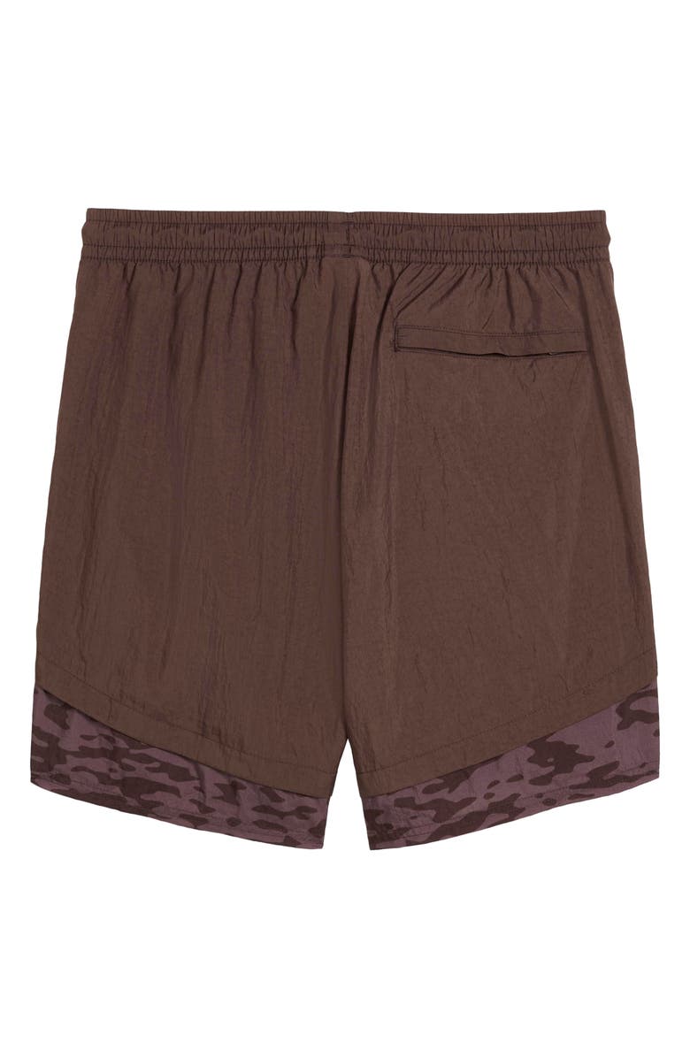 PUMA x Morocco x Salehe Bembury King Track Shorts, Alternate, color, Chocolate Brown