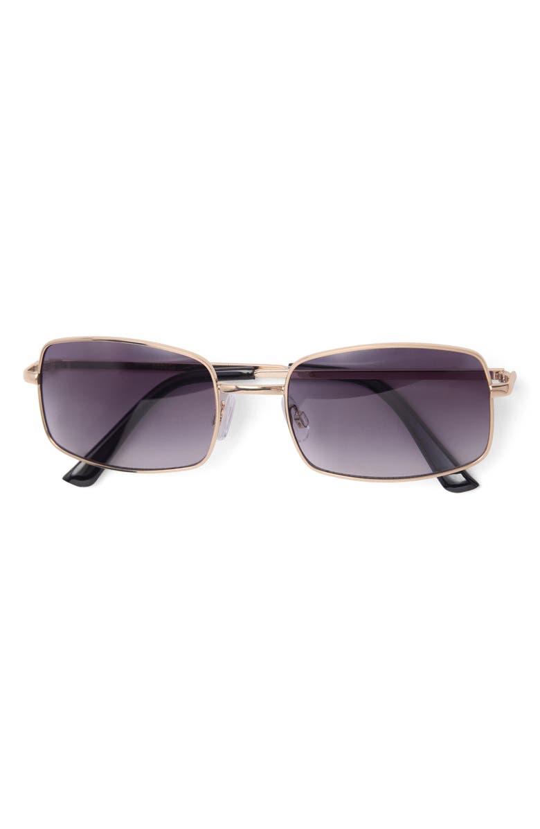 MANGO Gradient Rectangular Sunglasses, Alternate, color, 