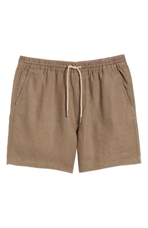 1454 Gregor Linen Drawstring Shorts