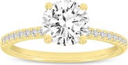 LuvMyJewelry Ivy 14K Yellow Gold Round Cut Lab Grown Diamond Engagement Ring - 3.1 Ct