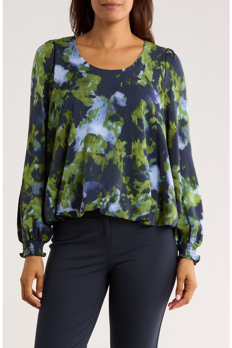 Smoke Long Sleeve Top, Main, color, GREEN