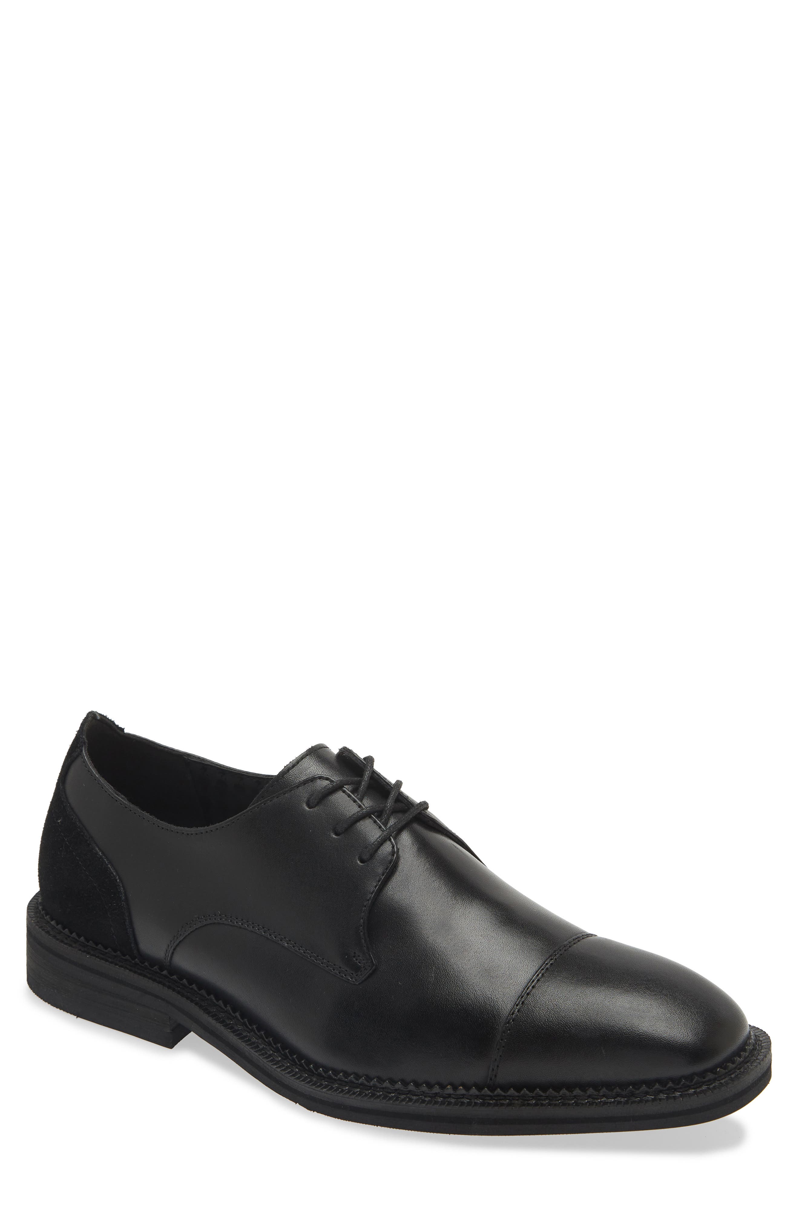 KARL LAGERFELD PARIS Cap Toe Leather Derby, Main, color, 