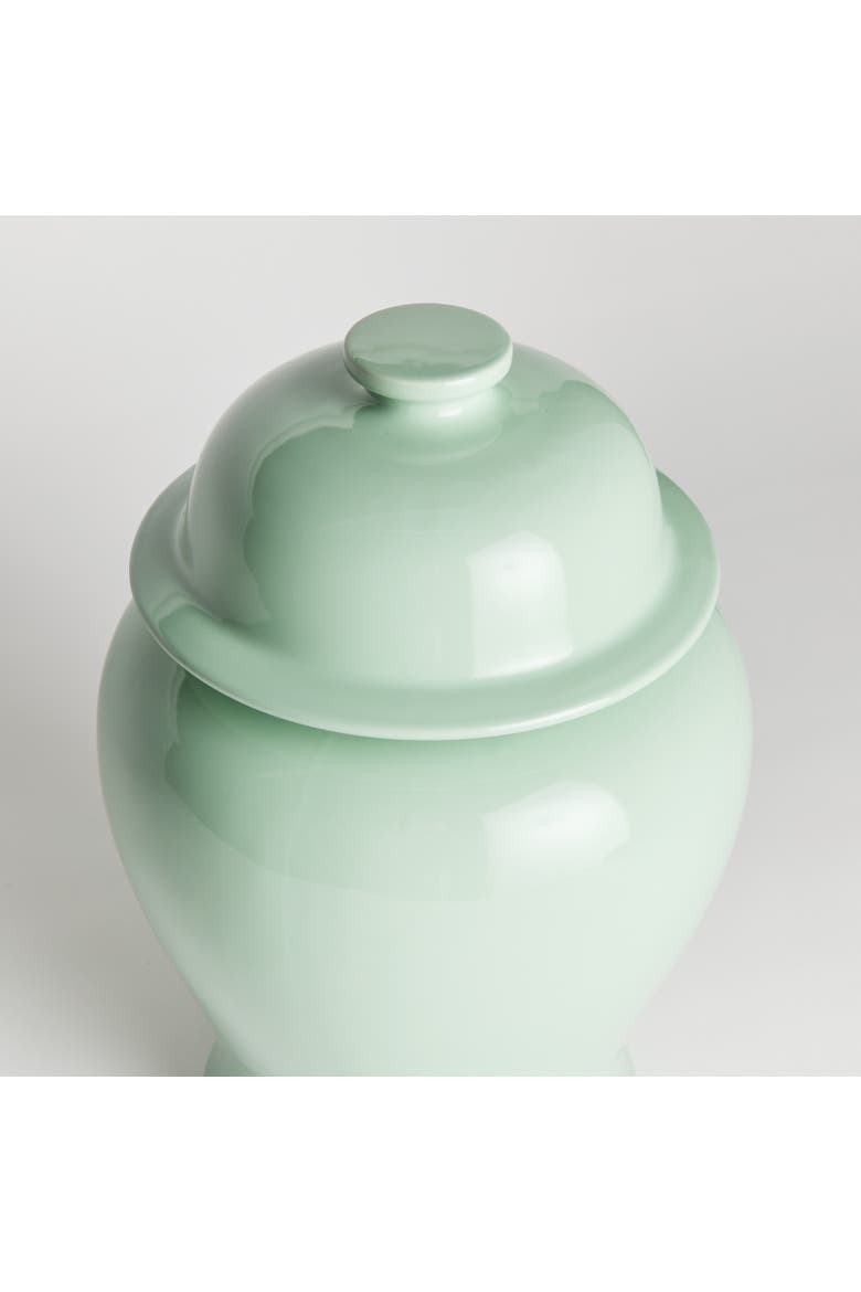 Koa Wide Lidded Ginger Jar, Alternate, color, Green