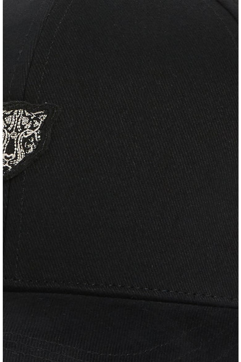 Love Is the Answer Embroidered Baseball Cap, Alternate, color, BLACK