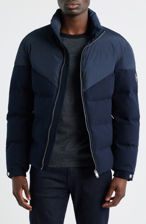 Clanello 1 Mixed Media Puffer Jacket