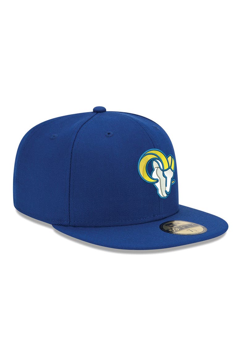 Men's New Era Royal Los Angeles Rams Omaha Ram Head 59FIFTY Fitted Hat, Alternate, color, ROYAL