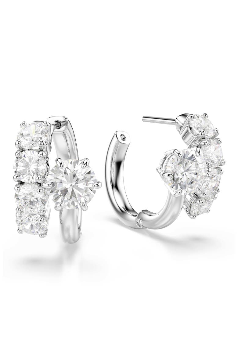 Matrix Hoop Earrings, Alternate, color, WHI/ RHS