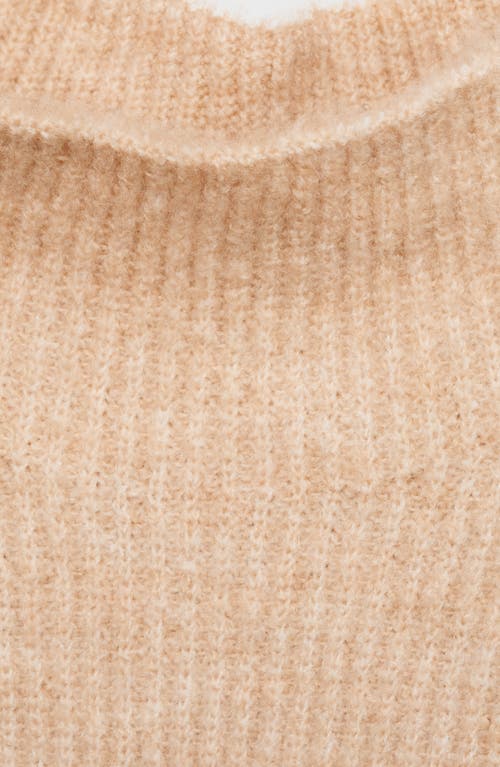 MANGO MANGO PERKINS COLLAR STRIPE SWEATER