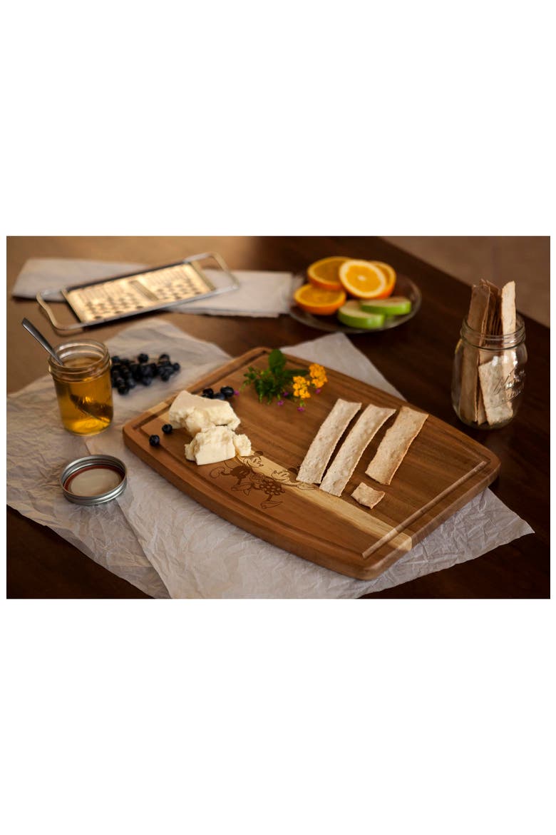 Disney® Mickey Mouse Ovale Cutting Board, Alternate, color, BROWN/MICKEY MINNIE
