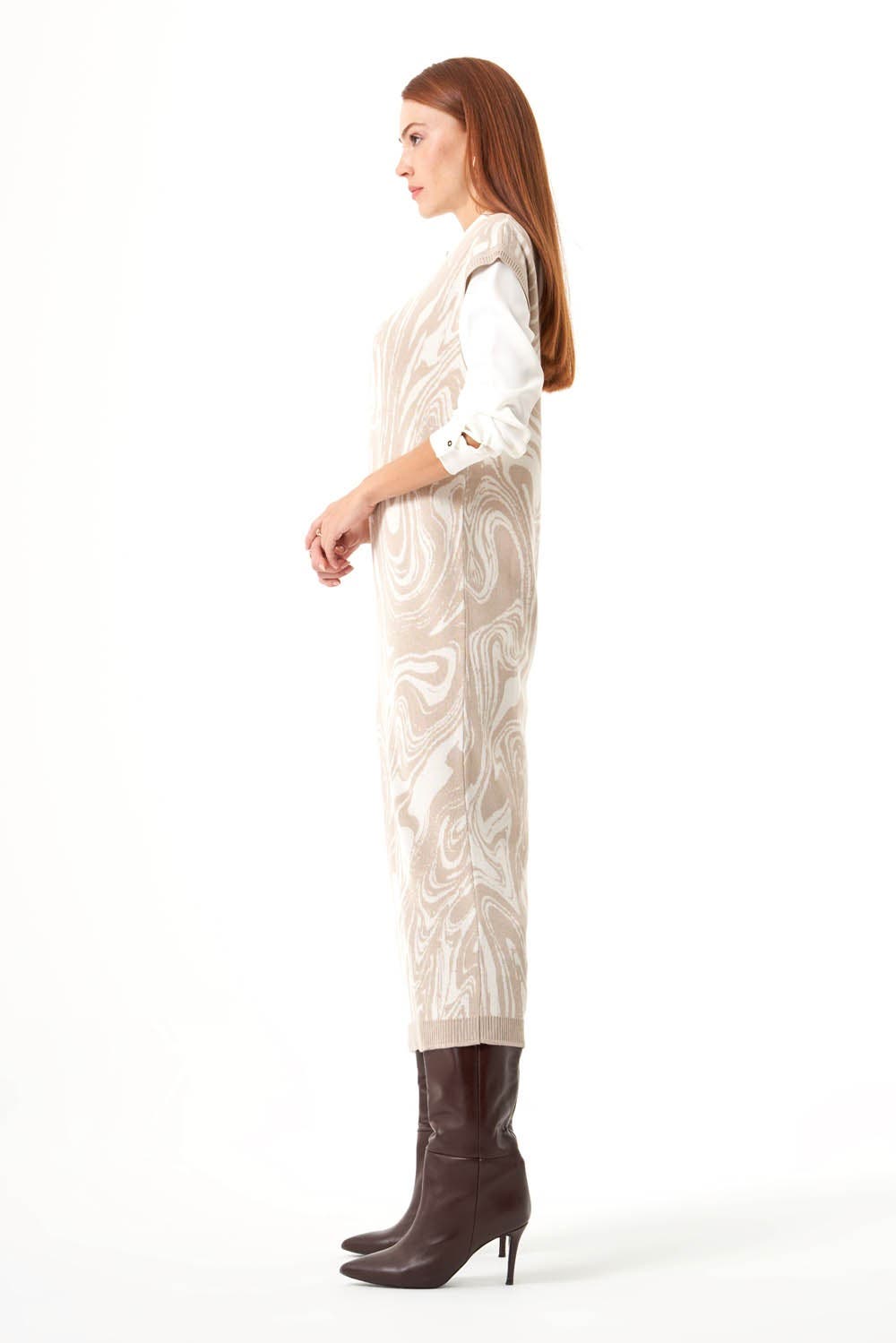Special Patterned Knitwear Dress - image 2