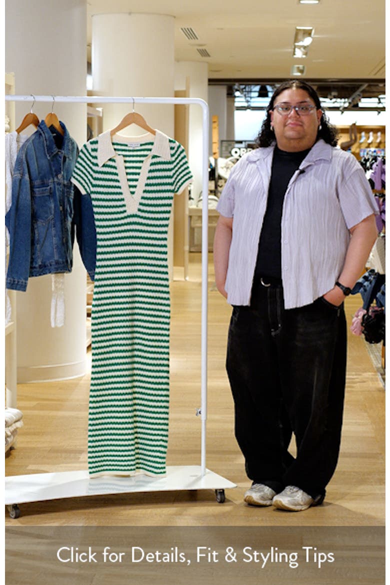 Johnny Collar Short Sleeve Sweater Dress video