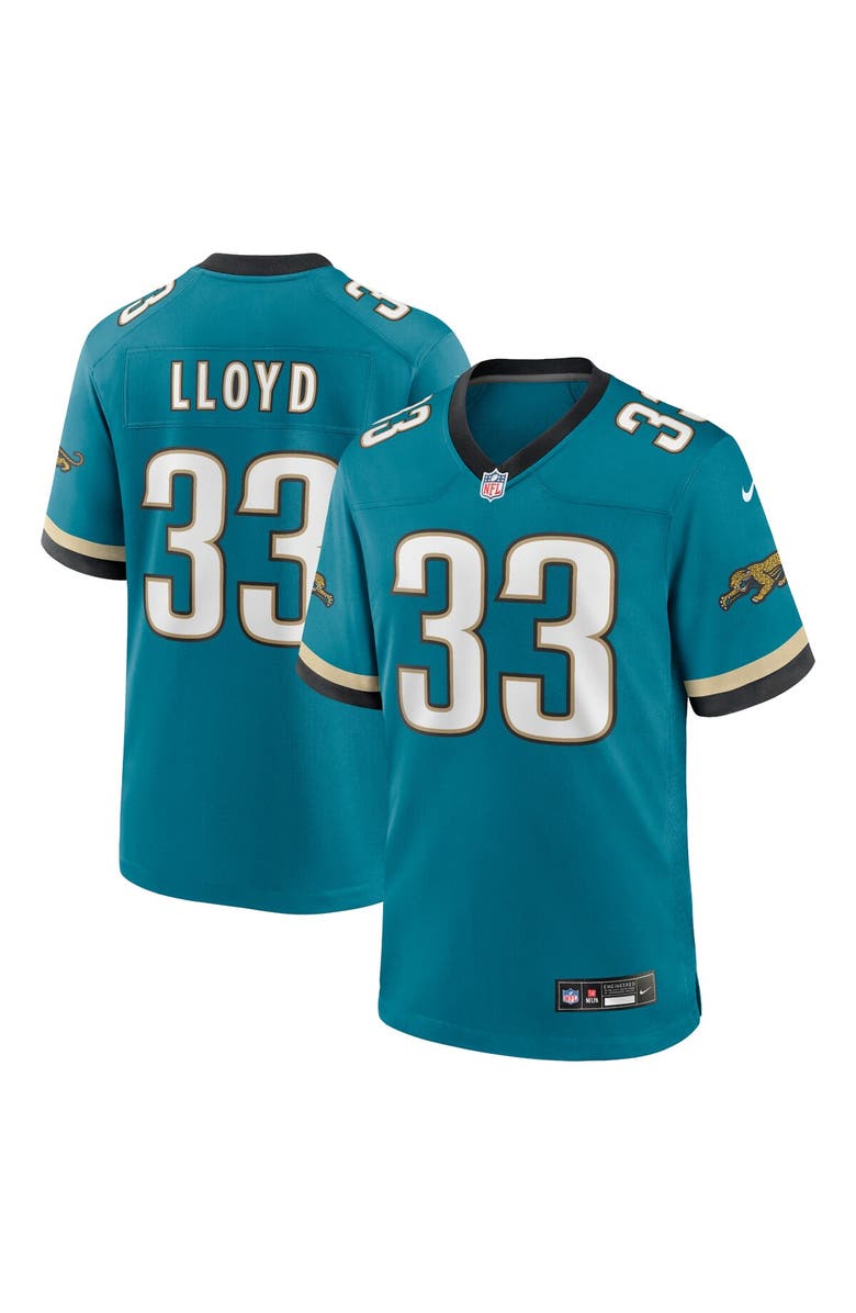 Nike Men's Nike Devin Lloyd Teal Jacksonville Jaguars Prowler Throwback Player Game Jersey, Main, color, 