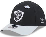 New Era Men's New Era Black/Silver Las Vegas Raiders 2026 NFL Draft 39THIRTY M-Crown Flex Hat
