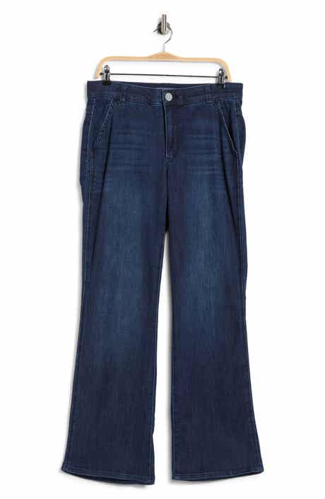 Double Side Seam High Waist Trouser Bootcut Jeans