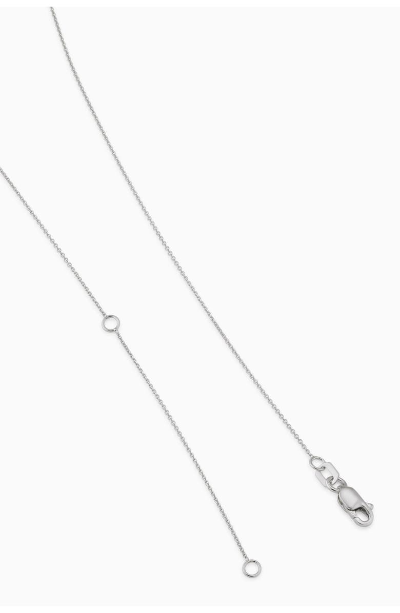 Oradina 14K Solid Gold Luminous 1.5 Carat Lab Diamond Solitaire Necklace, Alternate, color, White Gold, Lab Diamonds