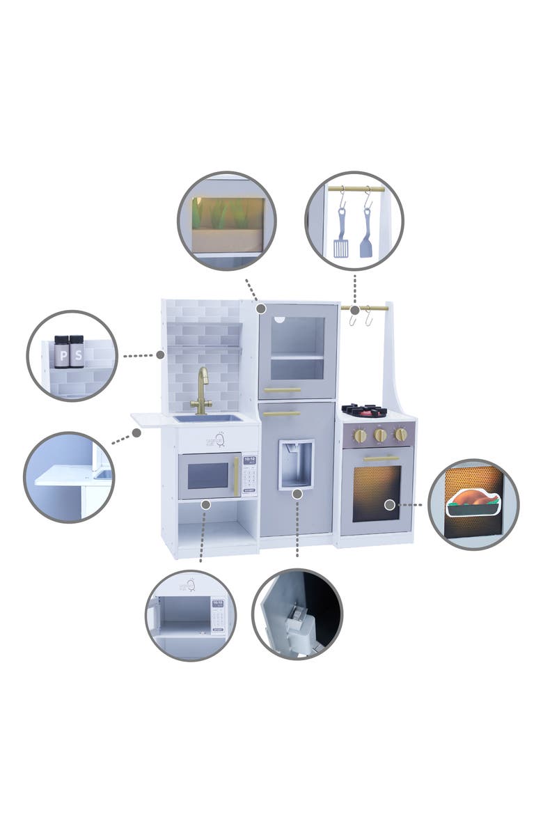 Teamson Kids Little Chef Lyon Kitchen & Hydroponic Garden Playset, Alternate, color,