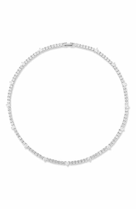 Cubic Zirconia Tennis Necklace