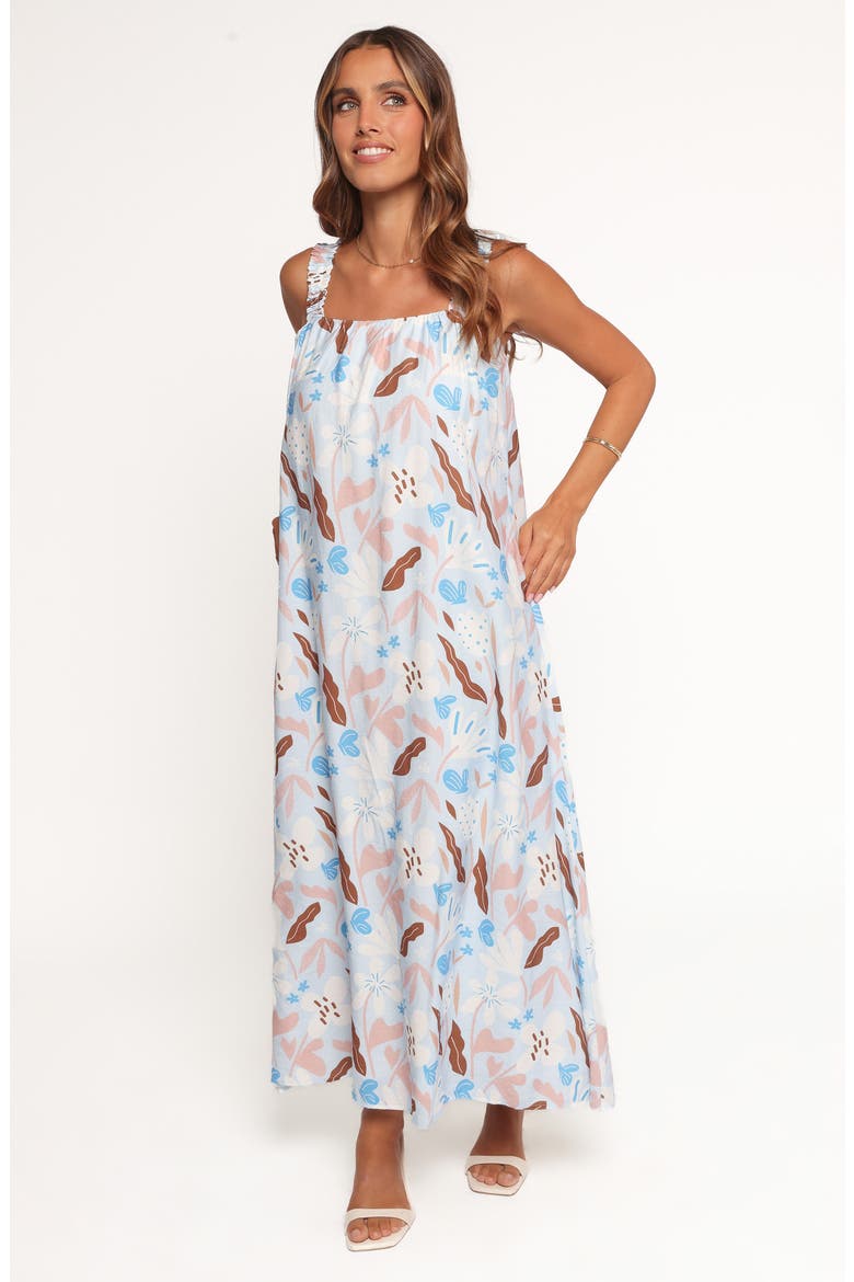 Sanders Maxi Sundress, Alternate, color, BLUE FLORAL