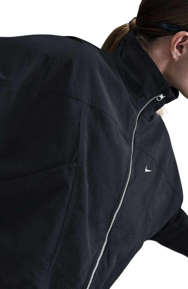 Nike Everything Woven Repel UV Protection Jacket, Alternate, color, Black/ White