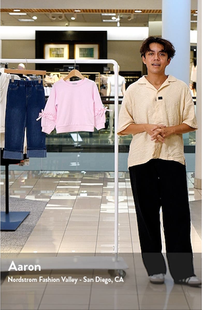 Kids' Sweatshirt & Knit Denim Jeans Set, sales video thumbnail