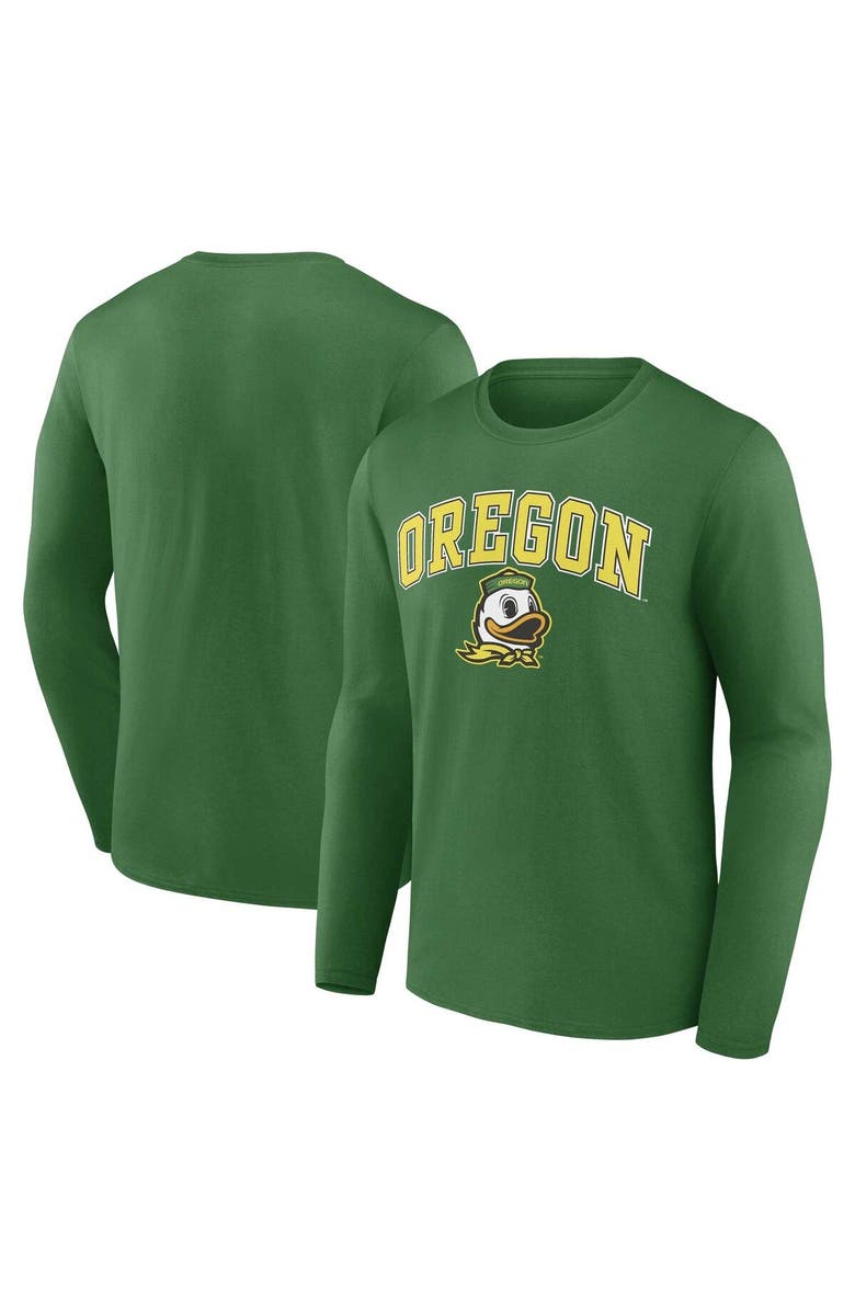 FANATICS Men's Fanatics Branded Green Oregon Ducks Campus Long Sleeve T-Shirt, Main, color,