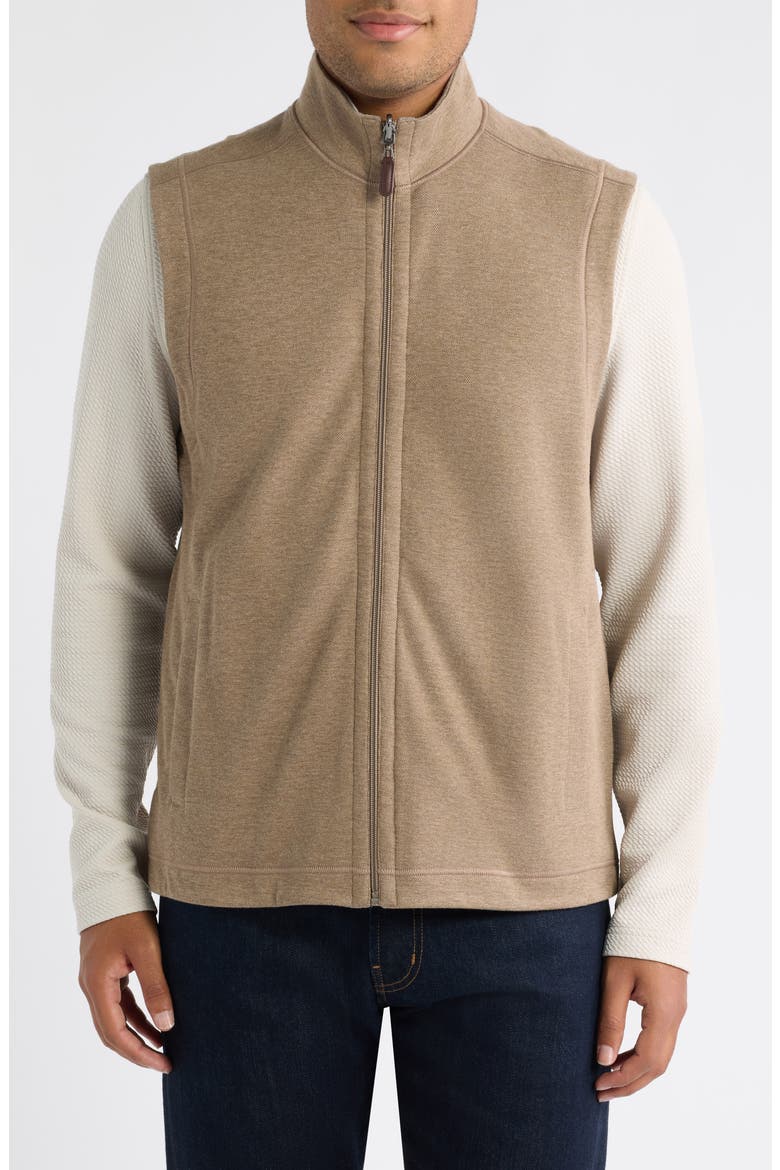 Icon Reversible Knit Cotton Blend Vest, Alternate, color, OATMEAL/ LIGHT GRAY