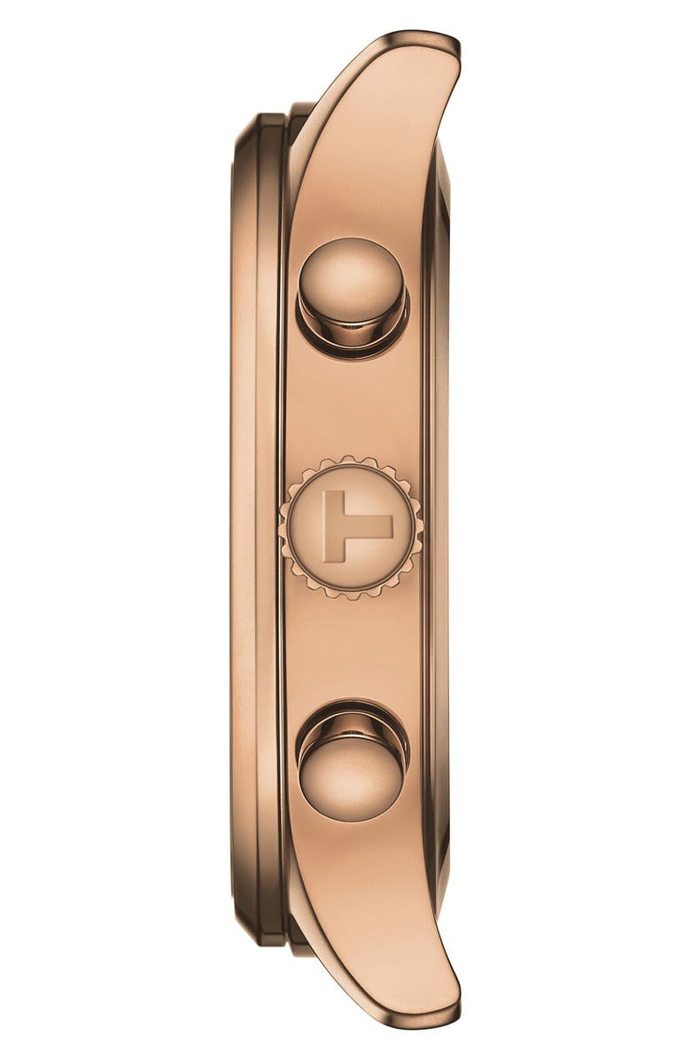 Tissot Chrono XL Collection Chronograph Leather Strap Watch, 45mm, Alternate, color, Blue