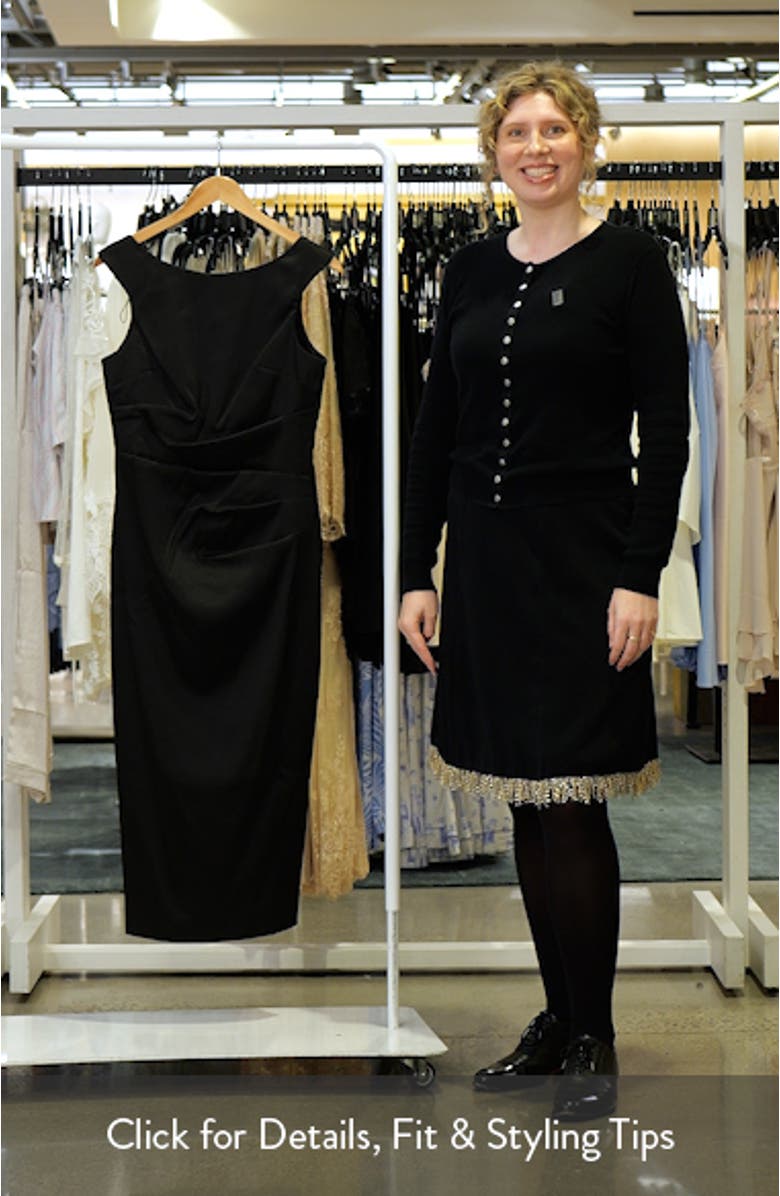 Stretch Mikado Cocktail Midi Dress, sales video thumbnail