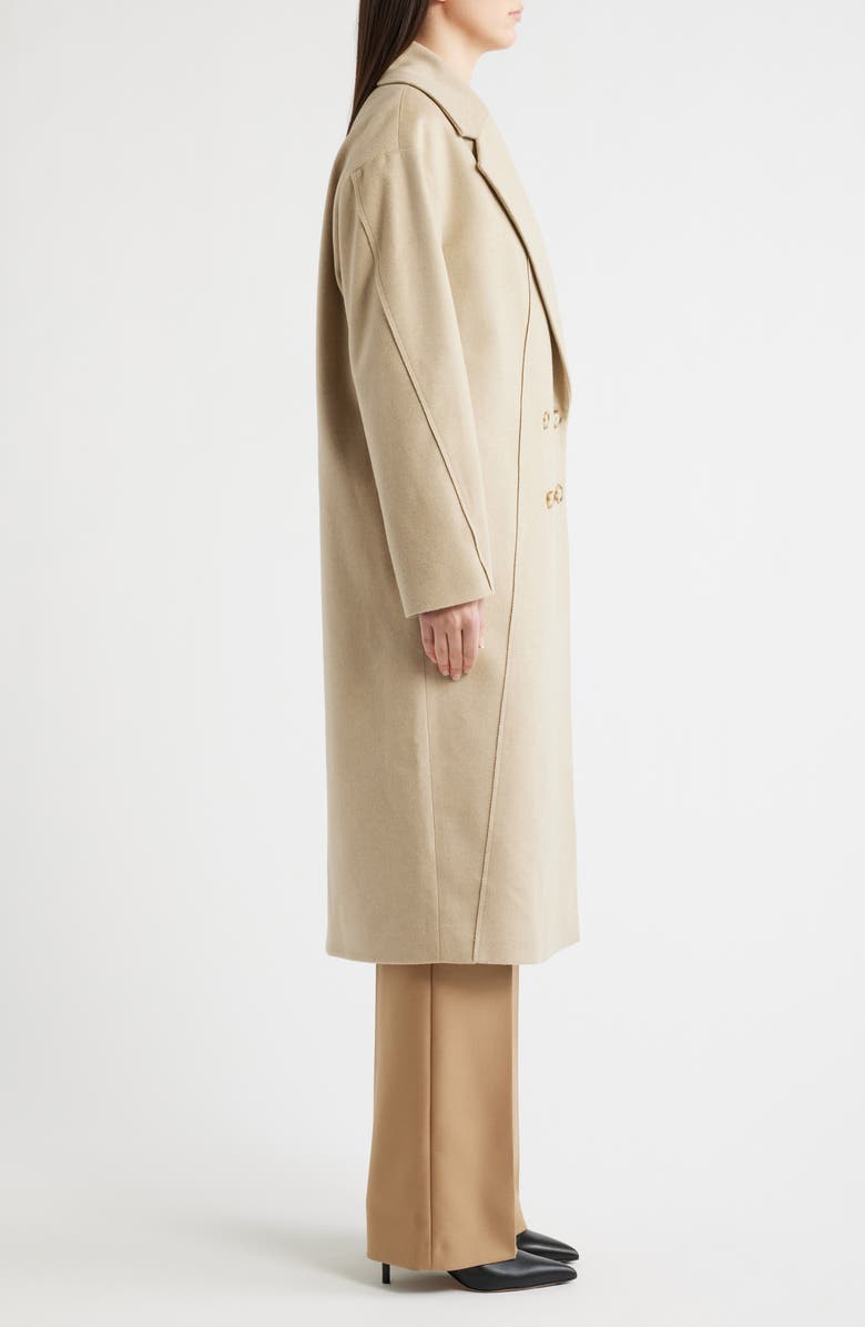 BOSS Calacas Wool & Cashmere Long Coat, Alternate, color, Pumice
