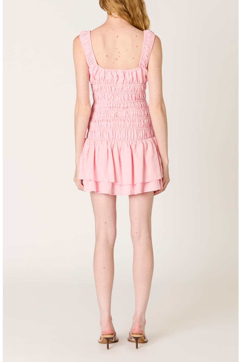 Lirio Smock Bodice Linen Blend Minidress, Alternate, color, BLUSH