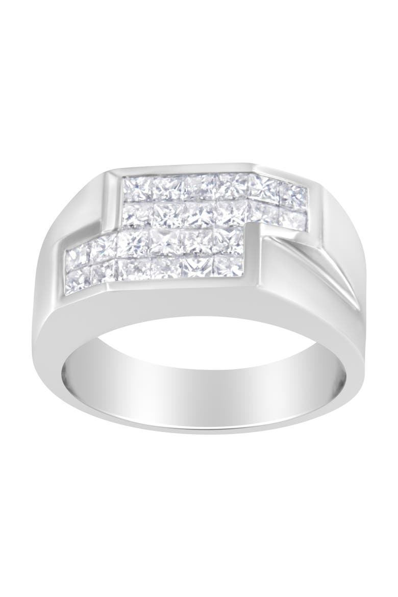 14KT White Gold 1 3/4 cttw Diamond Cluster Ring, Alternate, color, White