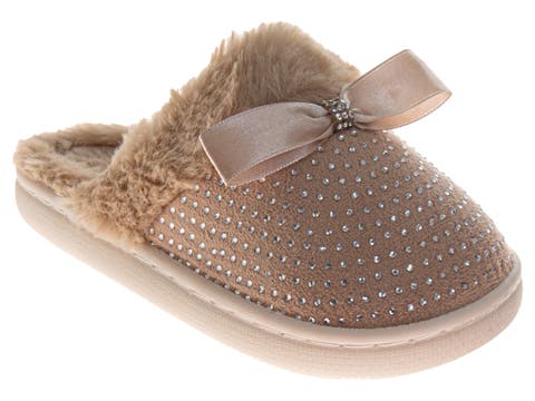 Badgley Mischka Womens Rhinestone Slippers