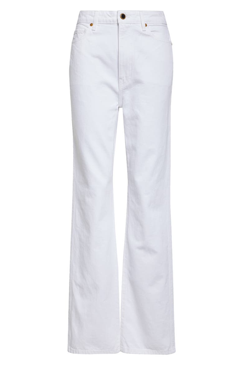 Danielle High Waist Straight Leg Jeans, Main, color, WHITE