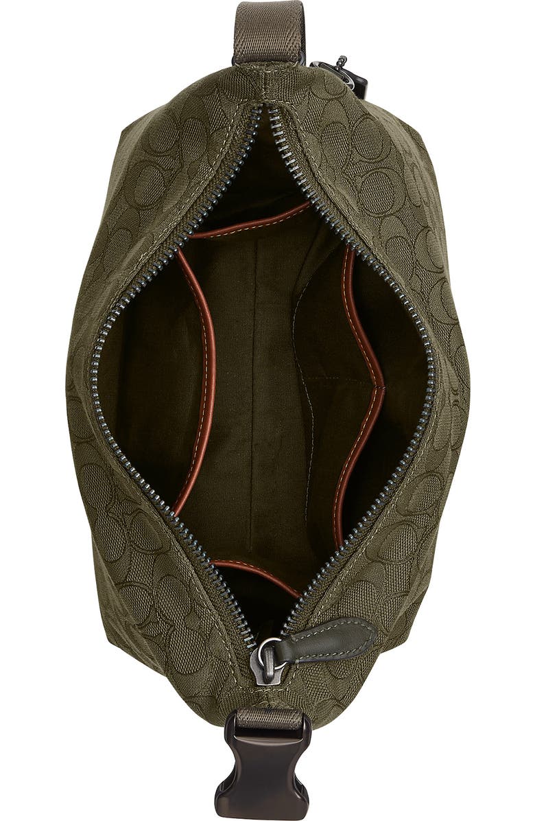 COACH Speedclip 9 Jacquard Handbag, Alternate, color, Olive Drab