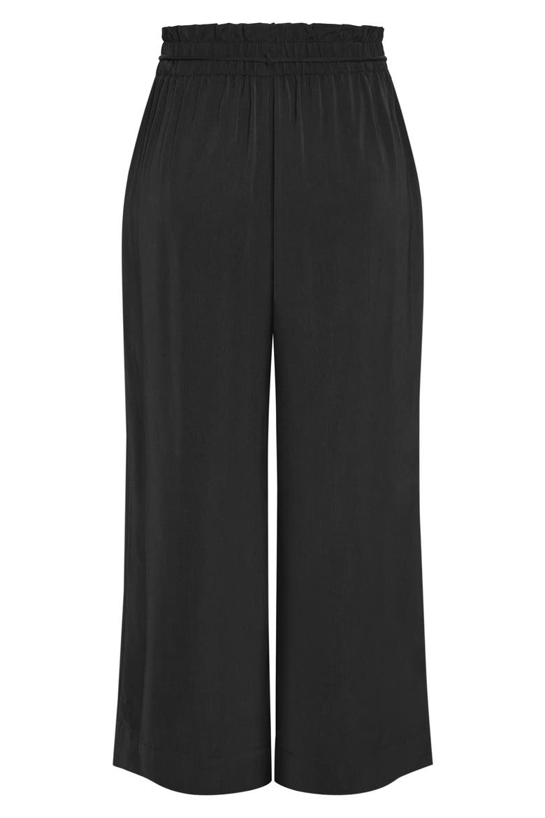 Shania Tie Waist Wide Leg Pants, Alternate, color, BLACK