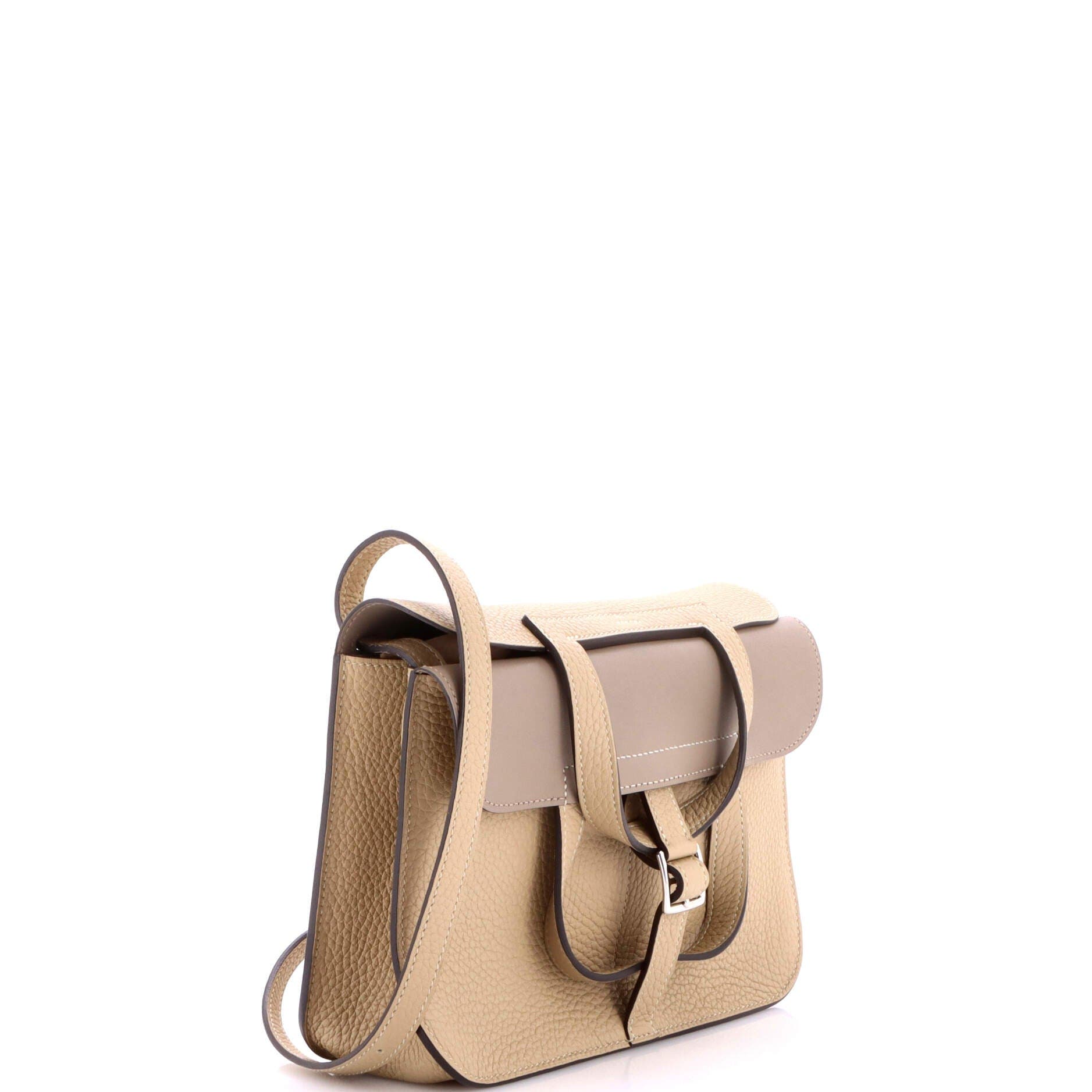 Pre-Owned Hermes Halzan Bag Verso Clemence 25, Alternate, color, Trench