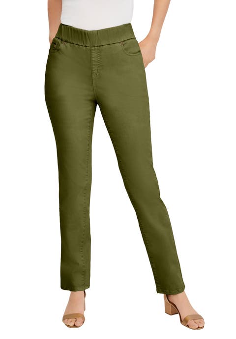 Comfort Waist Stretch Denim Straight-Leg Jean (Plus, Petite & Tall Available)