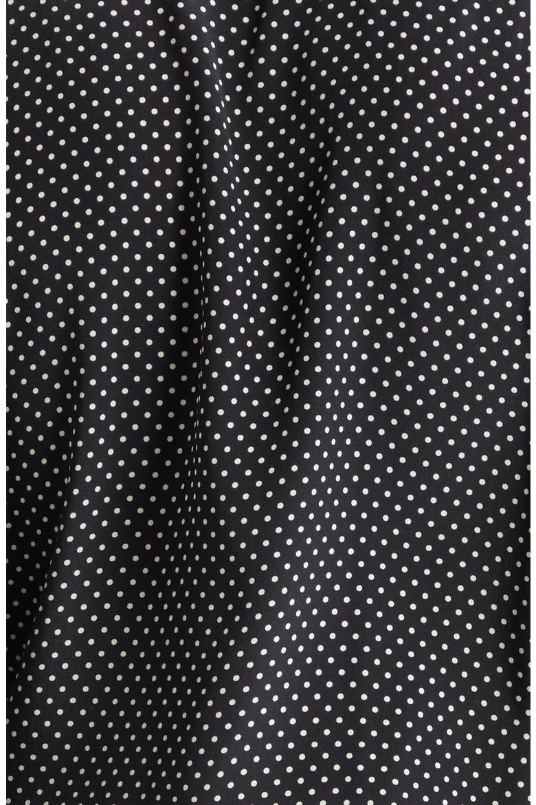 Crêpe de Chine Polka Dot Classic Fit Shirt, Alternate, color, BLACK/ WHITE