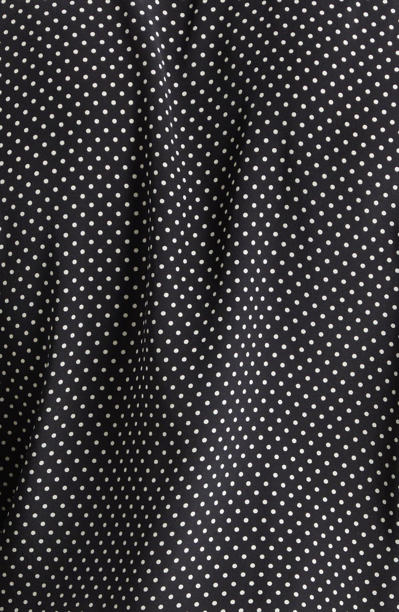 TOM FORD Crêpe de Chine Polka Dot Classic Fit Shirt, Alternate, color, Black/ White