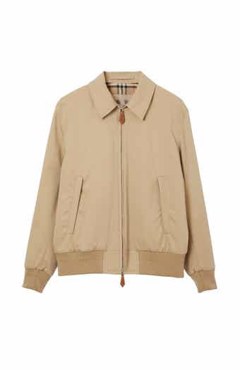 Burberry Cotton Silk Harrington Jacket Nordstrom